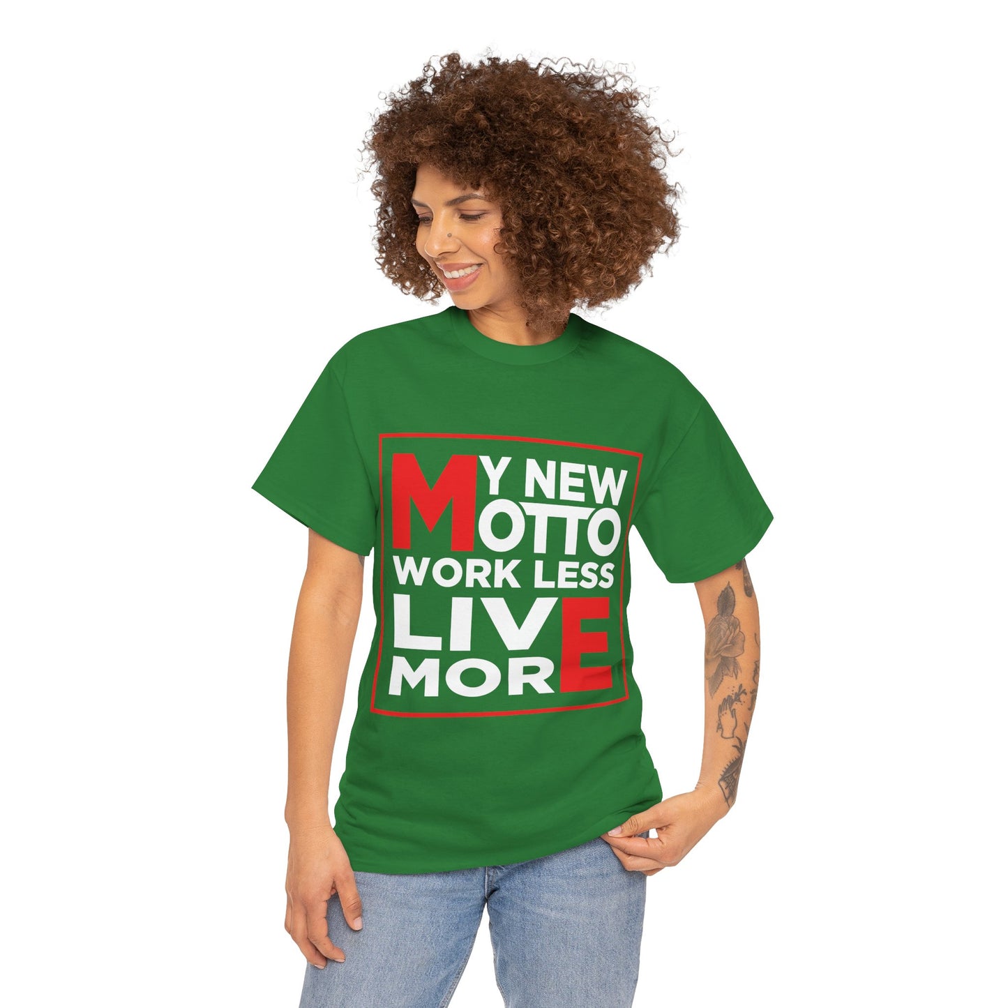 My New Motto: Work Less, Live More - Unisex T-Shirt