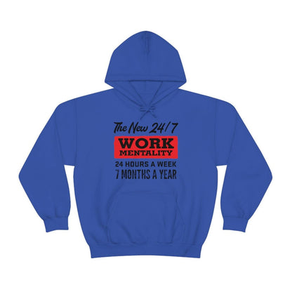 New "24/7" Work Mentality Hoodie - The Unleashed Entrepreneur